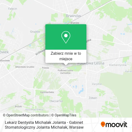 Mapa Lekarz Dentysta Michalak Jolanta - Gabinet Stomatologiczny Jolanta Michalak