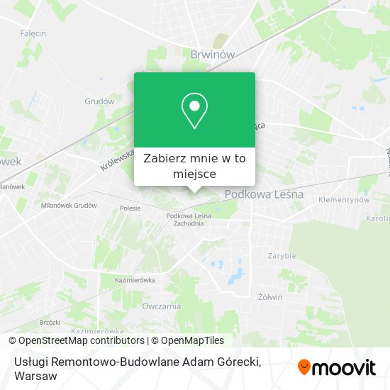 Mapa Usługi Remontowo-Budowlane Adam Górecki