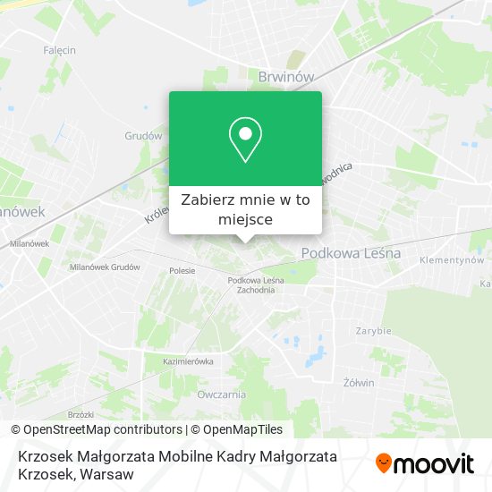 Mapa Krzosek Małgorzata Mobilne Kadry Małgorzata Krzosek