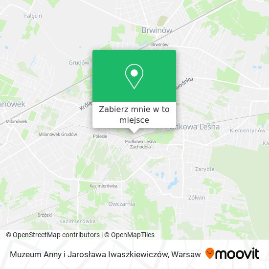 Mapa Muzeum Anny i Jarosława Iwaszkiewiczów