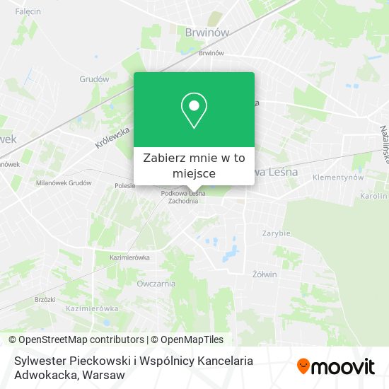Mapa Sylwester Pieckowski i Wspólnicy Kancelaria Adwokacka