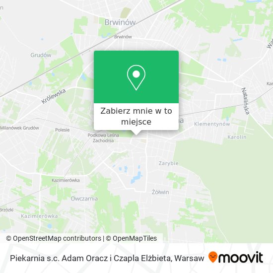 Mapa Piekarnia s.c. Adam Oracz i Czapla Elżbieta