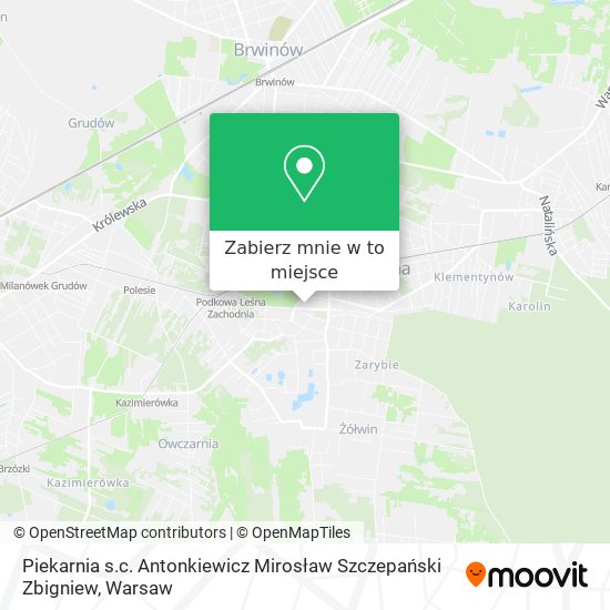 Mapa Piekarnia s.c. Antonkiewicz Mirosław Szczepański Zbigniew