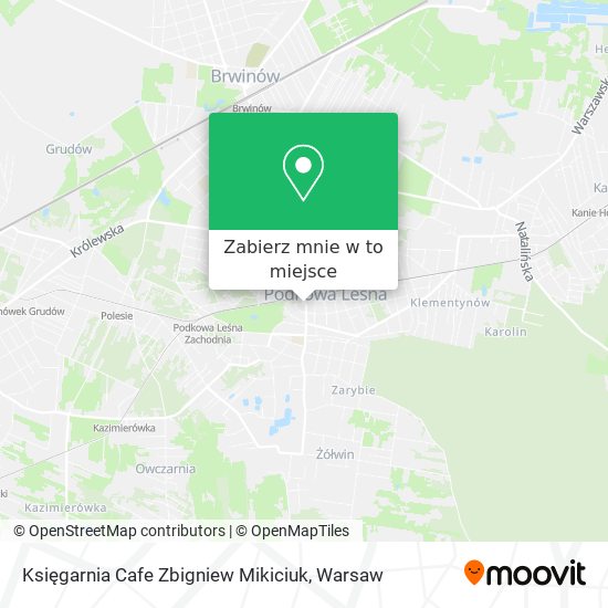 Mapa Księgarnia Cafe Zbigniew Mikiciuk