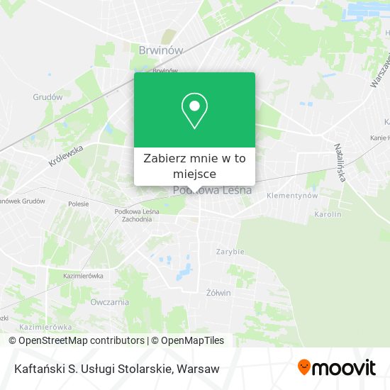 Mapa Kaftański S. Usługi Stolarskie