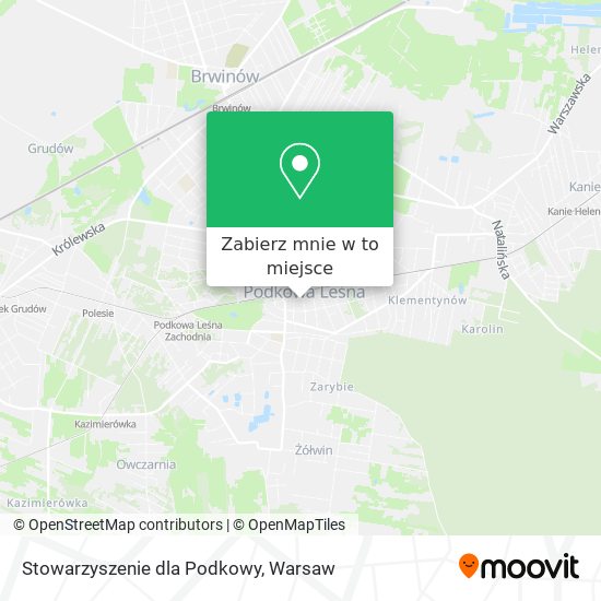 Mapa Stowarzyszenie dla Podkowy