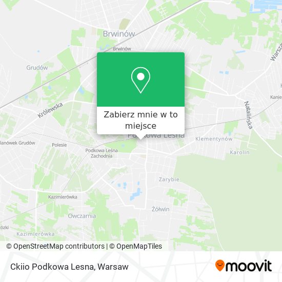 Mapa Ckiio Podkowa Lesna