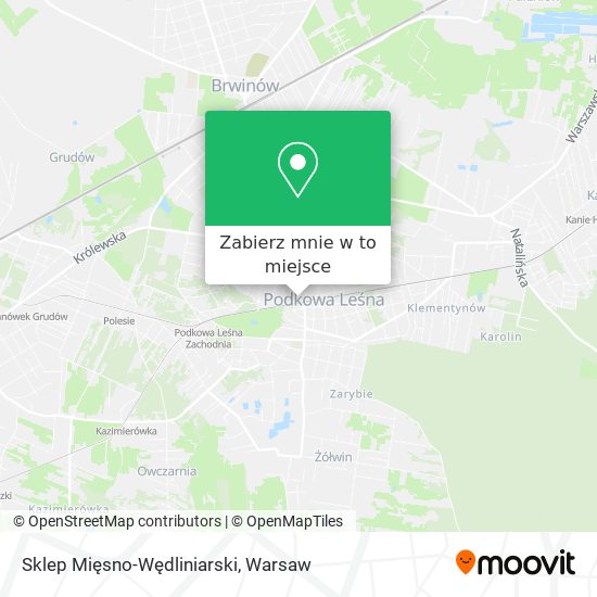 Mapa Sklep Mięsno-Wędliniarski