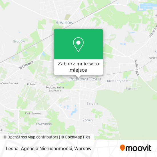 Mapa Leśna. Agencja Nieruchomości