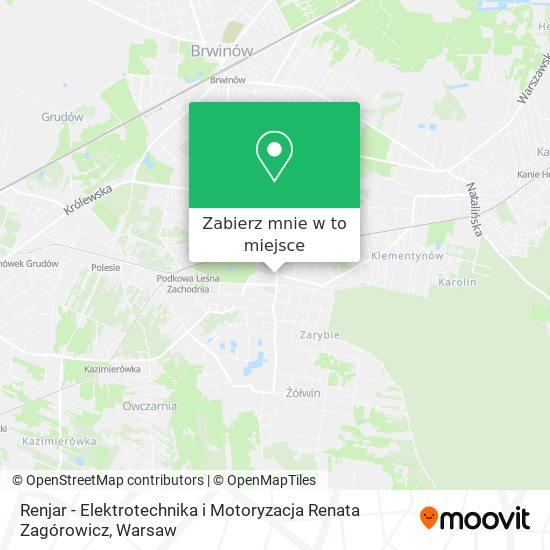 Mapa Renjar - Elektrotechnika i Motoryzacja Renata Zagórowicz