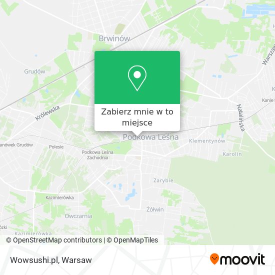 Mapa Wowsushi.pl