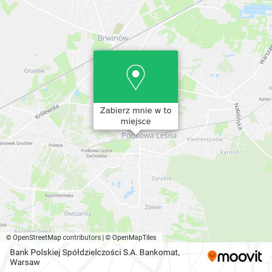 Mapa Bank Polskiej Spółdzielczości S.A. Bankomat