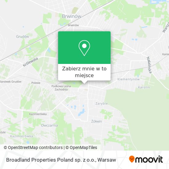 Mapa Broadland Properties Poland sp. z o.o.