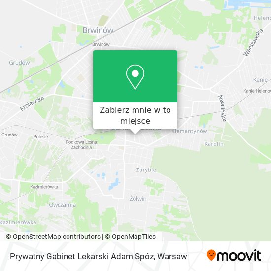 Mapa Prywatny Gabinet Lekarski Adam Spóz