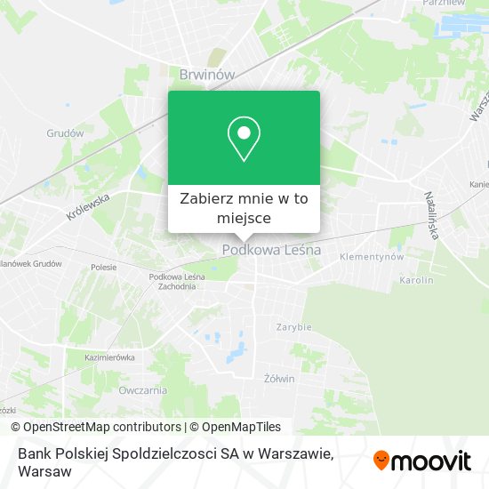 Mapa Bank Polskiej Spoldzielczosci SA w Warszawie