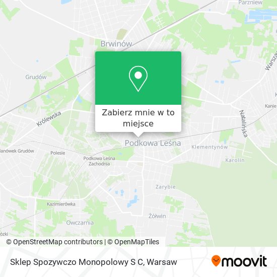 Mapa Sklep Spozywczo Monopolowy S C