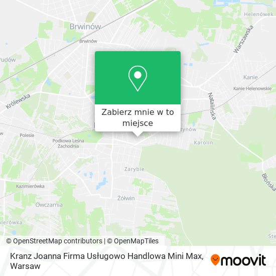 Mapa Kranz Joanna Firma Usługowo Handlowa Mini Max