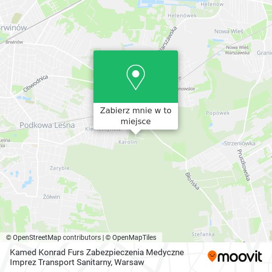 Mapa Kamed Konrad Furs Zabezpieczenia Medyczne Imprez Transport Sanitarny