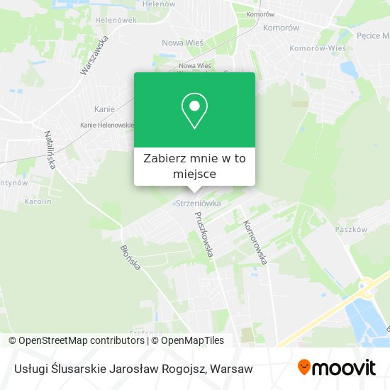 Mapa Usługi Ślusarskie Jarosław Rogojsz