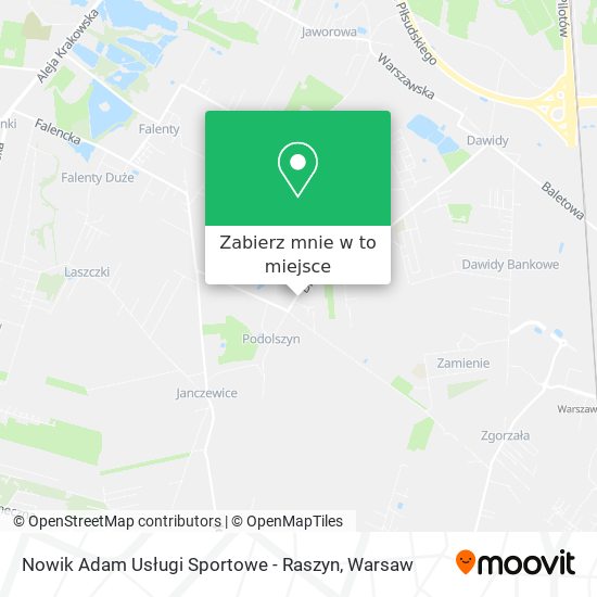 Mapa Nowik Adam Usługi Sportowe - Raszyn