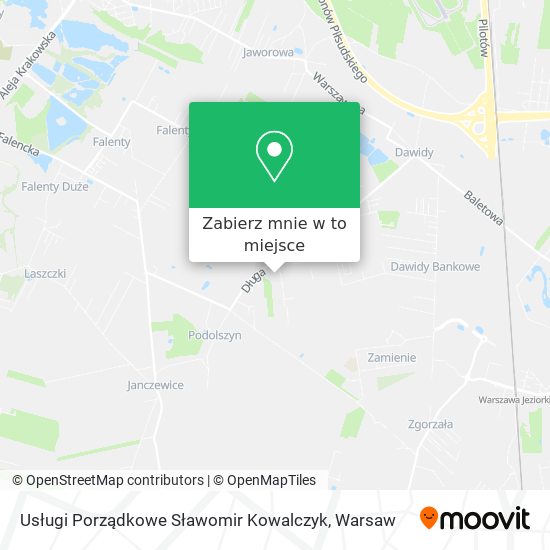 Mapa Usługi Porządkowe Sławomir Kowalczyk