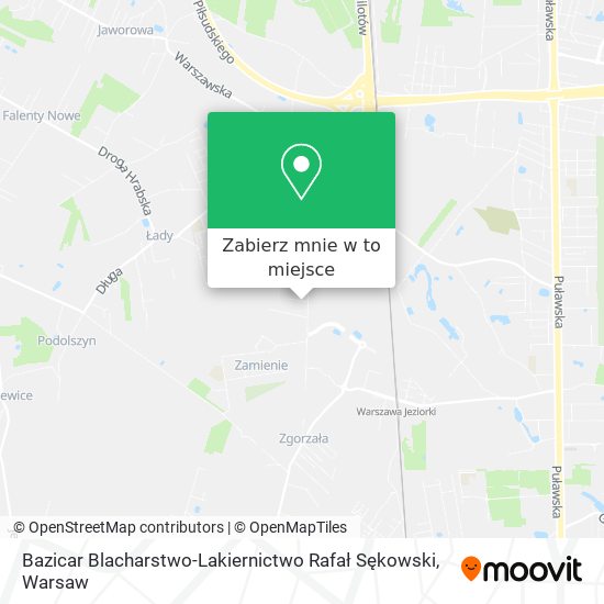 Mapa Bazicar Blacharstwo-Lakiernictwo Rafał Sękowski