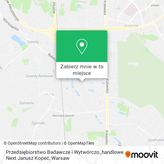 Mapa Przedsiębiorstwo Badawcze i Wytwórczo_handlowe Next Janusz Kopeć