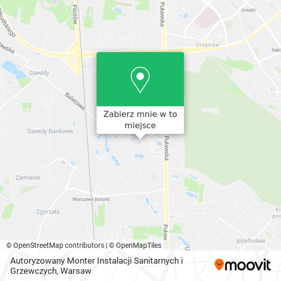 Mapa Autoryzowany Monter Instalacji Sanitarnych i Grzewczych