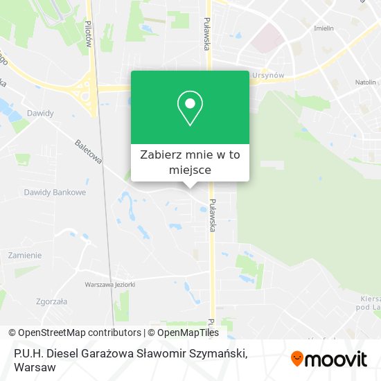 Mapa P.U.H. Diesel Garażowa Sławomir Szymański