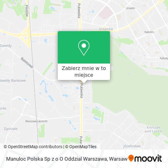 Mapa Manuloc Polska Sp z o O Oddzial Warszawa