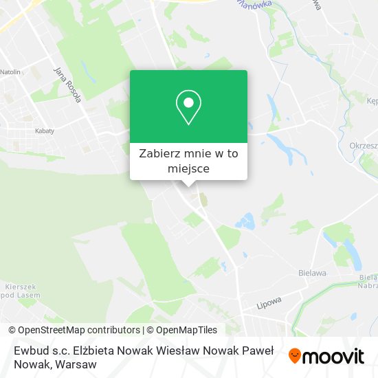 Mapa Ewbud s.c. Elżbieta Nowak Wiesław Nowak Paweł Nowak