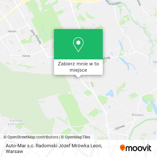 Mapa Auto-Mar s.c. Radomski Józef Mrówka Leon