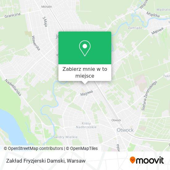 Mapa Zakład Fryzjerski Damski