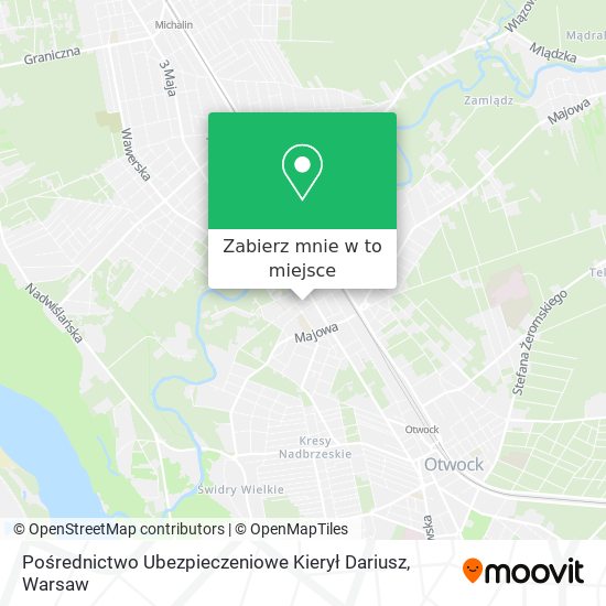 Mapa Pośrednictwo Ubezpieczeniowe Kierył Dariusz