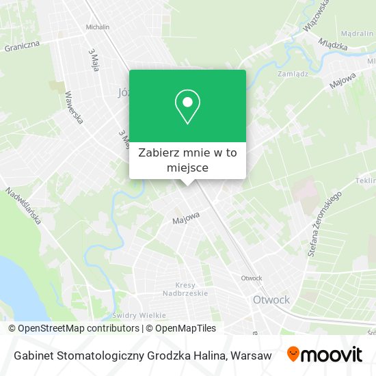 Mapa Gabinet Stomatologiczny Grodzka Halina