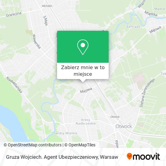 Mapa Gruza Wojciech. Agent Ubezpieczeniowy