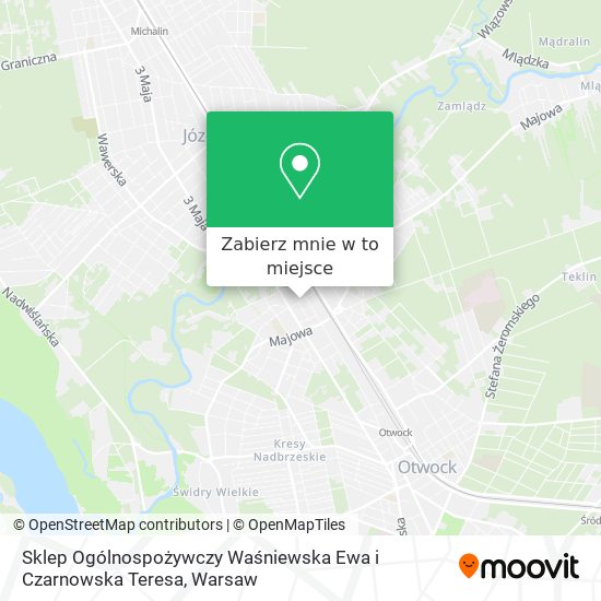 Mapa Sklep Ogólnospożywczy Waśniewska Ewa i Czarnowska Teresa