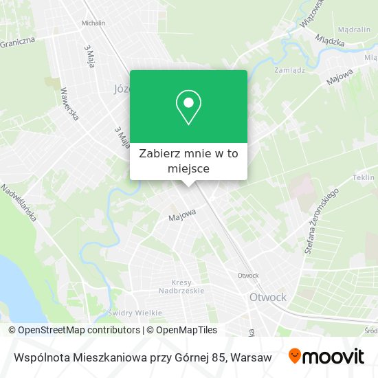 Mapa Wspólnota Mieszkaniowa przy Górnej 85