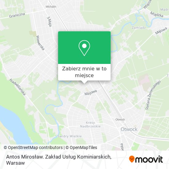 Mapa Antos Mirosław. Zakład Usług Kominiarskich