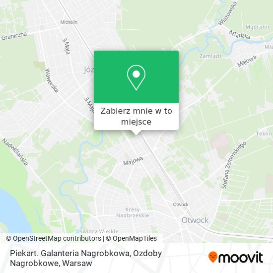 Mapa Piekart. Galanteria Nagrobkowa, Ozdoby Nagrobkowe