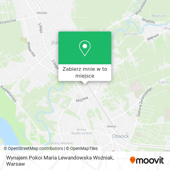 Mapa Wynajem Pokoi Maria Lewandowska Woźniak