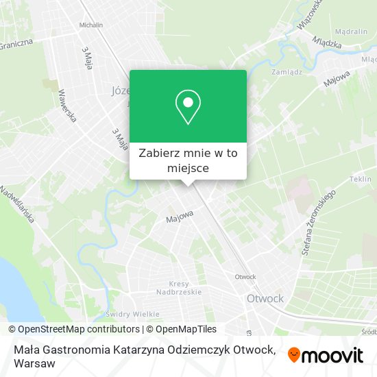 Mapa Mała Gastronomia Katarzyna Odziemczyk Otwock