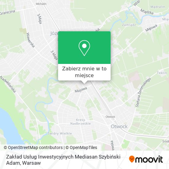 Mapa Zakład Usług Inwestycyjnych Mediasan Szybiński Adam