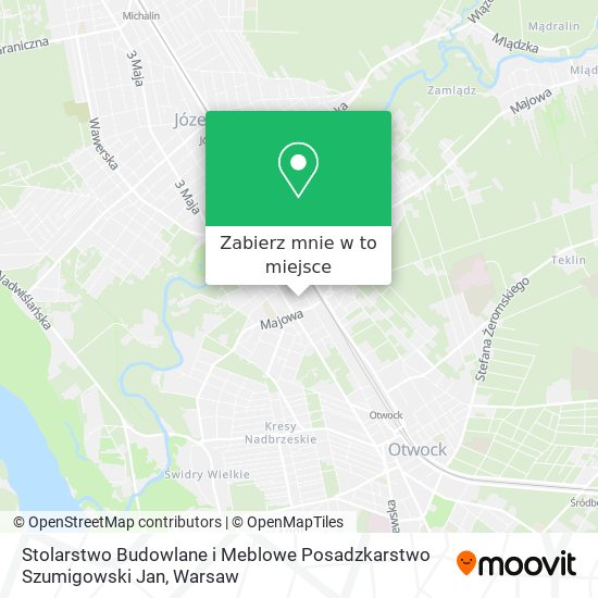 Mapa Stolarstwo Budowlane i Meblowe Posadzkarstwo Szumigowski Jan