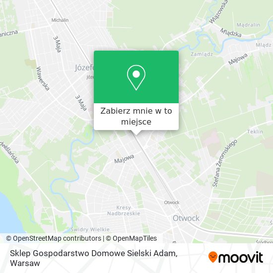 Mapa Sklep Gospodarstwo Domowe Sielski Adam