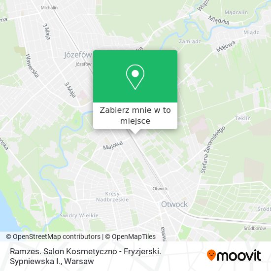 Mapa Ramzes. Salon Kosmetyczno - Fryzjerski. Sypniewska I.