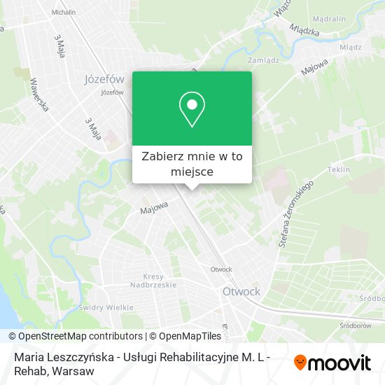 Mapa Maria Leszczyńska - Usługi Rehabilitacyjne M. L - Rehab