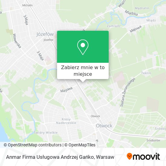 Mapa Anmar Firma Usługowa Andrzej Gańko