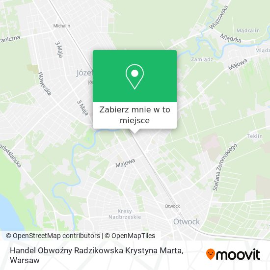 Mapa Handel Obwoźny Radzikowska Krystyna Marta