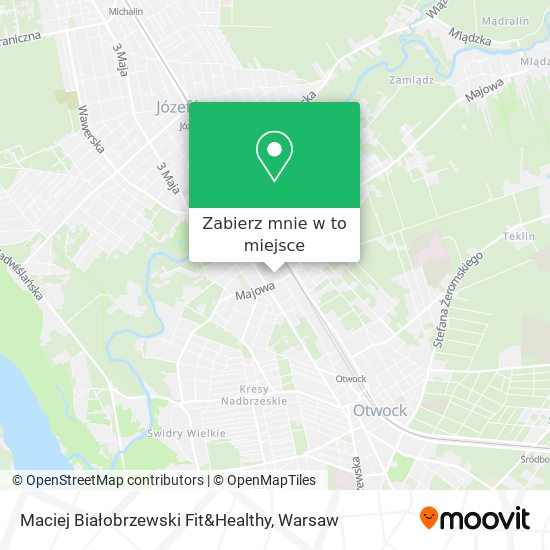 Mapa Maciej Białobrzewski Fit&Healthy